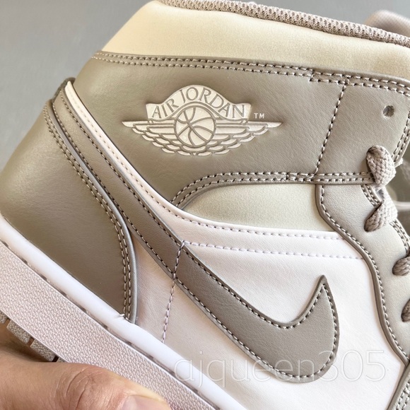 Air Jordan 1 Mid Men’s Linen - Picture 2 of 9